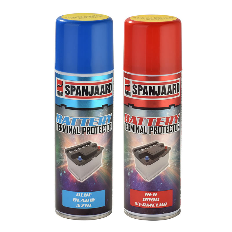 Adhesives-CLEANING and CAR CARE PRODUCTS - SPANJAARD BATTERY TERMINAL PROTECT BLUE 200ML
